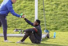 Garissone Innocent a retrouvé le reste du groupe à l'entraînement le semaine dernière