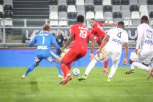 Yacine Bammou s'est procuré la meilleure occasion du Stade Malherbe Caen après une inspiration de Jessy Deminguet