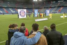 La famille de Salah Boutamine a pu assiter à la rencontre entre le Stade Malherbe Caen et le Toulouse FC hier soir