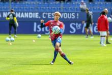 Professionnel depuis cette saison, Loup Hervieu a fait ses débuts à domicile face à l'AC Ajaccio en début de saison
