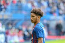 Nicholas Gioacchini a inscrit son premier but de la saison samedi soir sur la pelosue de Rodez