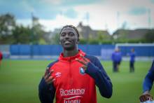 Éloigné des terrains pendants quelques temps, Aliou Traoré a pu reprendre l'entraînement collectif cette semaine 