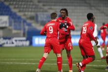 En inscrivant son premier but de la saison, Benjamin Jeannot a offert le point du match nul au Stade Malherbe (© AJ Auxerre)