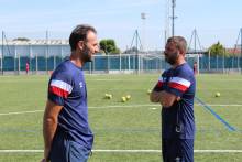 Cédric Hengbart aux côtés de Romain Leroux la saison dernière lors de sa saison avec les U17 Nationaux