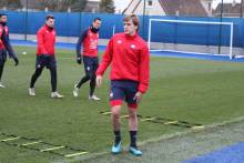 Loup Hervieu a pu reprendre l'entraînement collectif avec le reste du groupe la semaine dernière