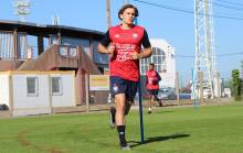 À l'image de Loup Hervieu, les joueurs du SM Caen ont tout donné lors du test physique de ce mercredi matin