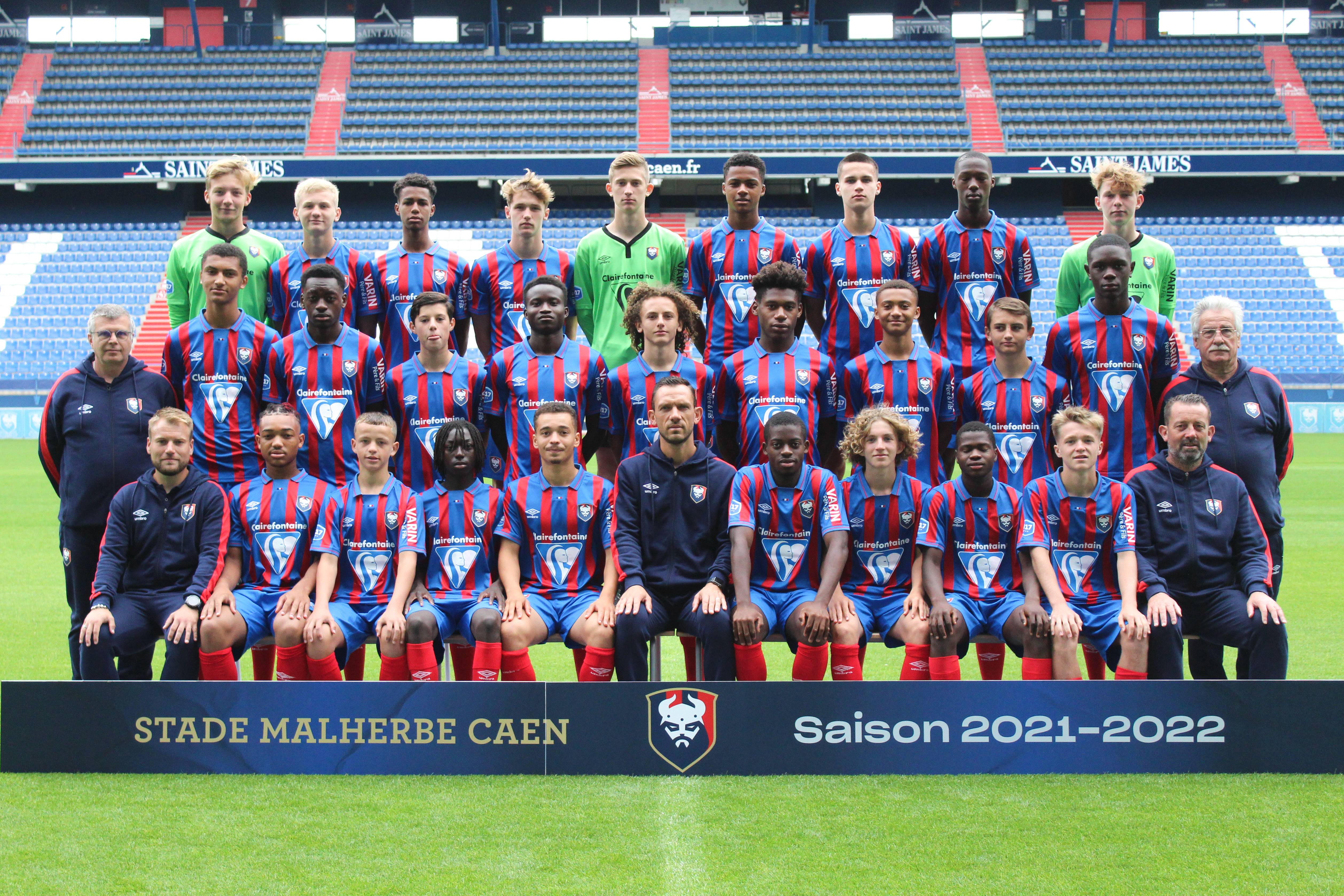 Stade Malherbe Caen Calvados Basse-Normandie - équipe U17 2021-2022