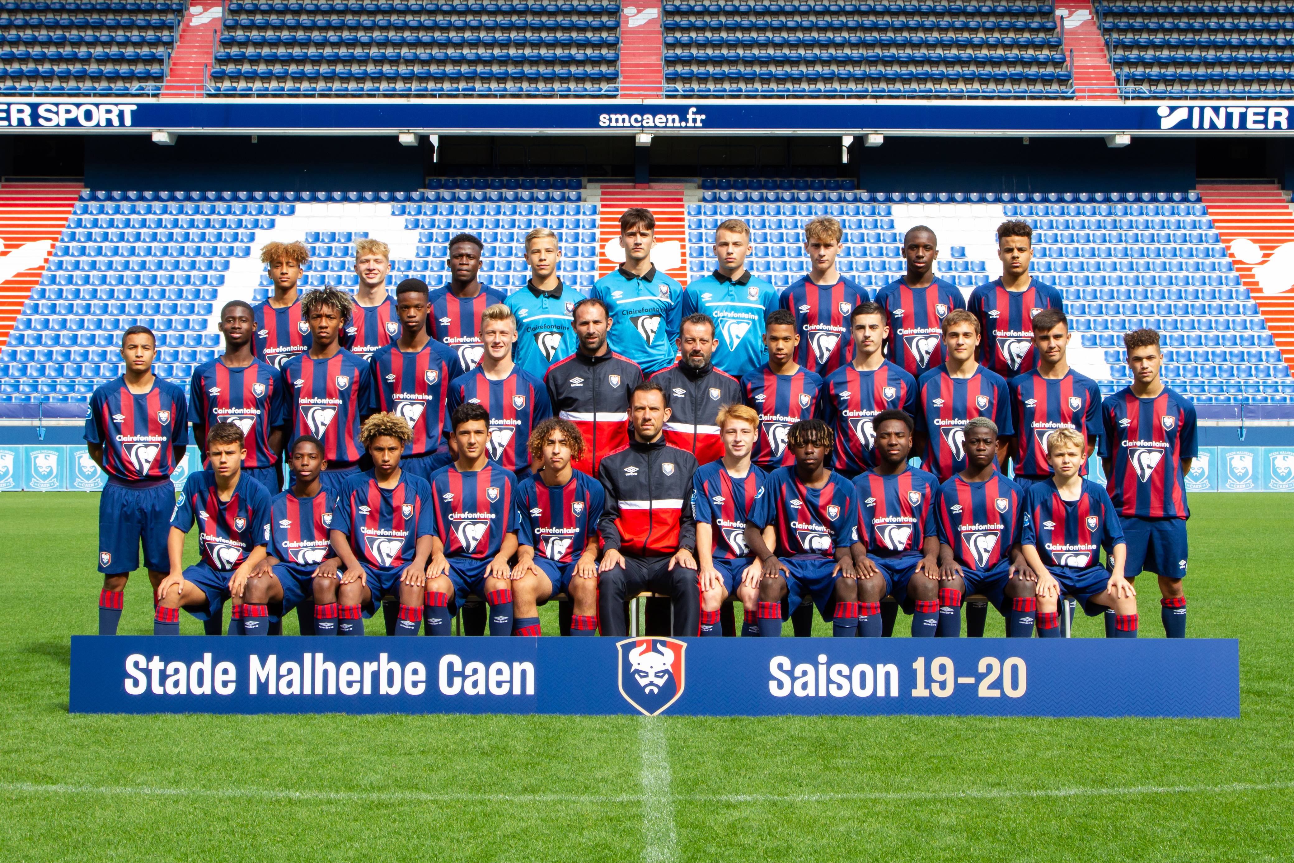 Stade Malherbe Caen Calvados Basse-Normandie - équipe U17 2019-2020