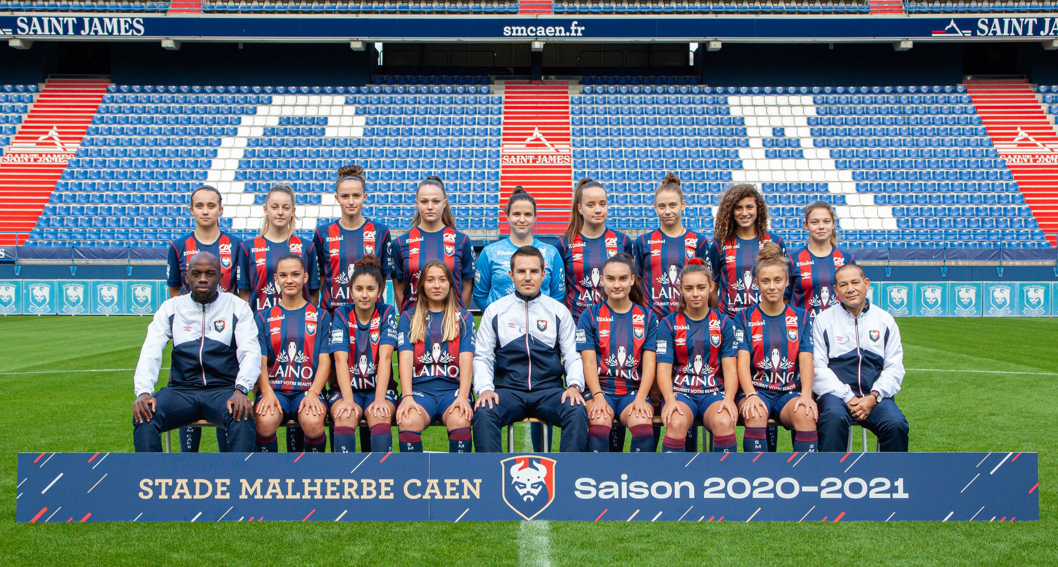 Stade Malherbe Caen Calvados Basse-Normandie - équipe U18 Féminines 2020-2021